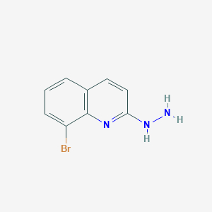 molecular formula C9H8BrN3 B13680988 8-Bromo-2-hydrazinylquinoline 