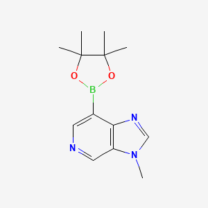 molecular formula C13H18BN3O2 B13681000 3-Methyl-3H-imidazo[4,5-c]pyridine-7-boronic Acid Pinacol Ester 