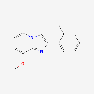 molecular formula C15H14N2O B13681025 8-Methoxy-2-(o-tolyl)imidazo[1,2-a]pyridine 