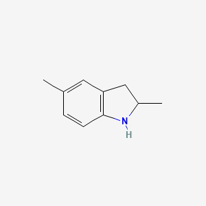 molecular formula C10H13N B1368105 2,5-Dimethyl-2,3-dihydro-1H-indole CAS No. 90874-56-9