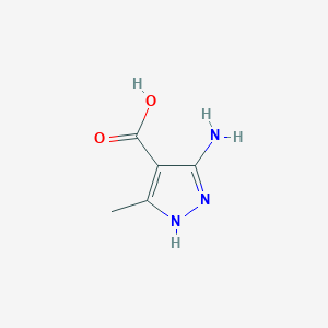 molecular formula C5H7N3O2 B1368109 3-amino-5-methyl-1H-pyrazole-4-carboxylic acid CAS No. 23286-64-8