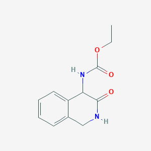 molecular formula C12H14N2O3 B13681179 Ethyl (3-oxo-1,2,3,4-tetrahydroisoquinolin-4-yl)carbamate 