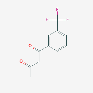 molecular formula C11H9F3O2 B1368119 1-[3-(Trifluoromethyl)phenyl]butane-1,3-dione CAS No. 55655-84-0
