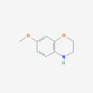 molecular formula C9H11NO2 B1368121 7-Methoxy-3,4-dihydro-2H-benzo[b][1,4]oxazine CAS No. 93735-22-9
