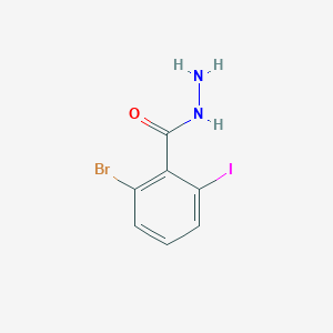 molecular formula C7H6BrIN2O B13681241 2-Bromo-6-iodobenzohydrazide 