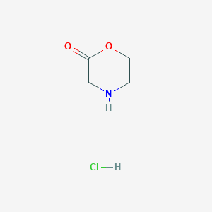 molecular formula C4H8ClNO2 B1368127 2-Morpholinone hydrochloride 