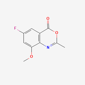 molecular formula C10H8FNO3 B13681376 6-Fluoro-8-methoxy-2-methyl-4H-benzo[d][1,3]oxazin-4-one 