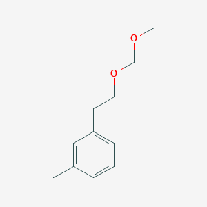 molecular formula C11H16O2 B13681490 1-[2-(Methoxymethoxy)ethyl]-3-methylbenzene 