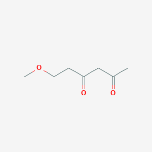 molecular formula C7H12O3 B136815 6-Methoxyhexane-2,4-dione CAS No. 140171-42-2