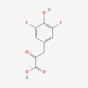 molecular formula C9H6F2O4 B13681530 3-(3,5-Difluoro-4-hydroxyphenyl)-2-oxopropanoic acid 