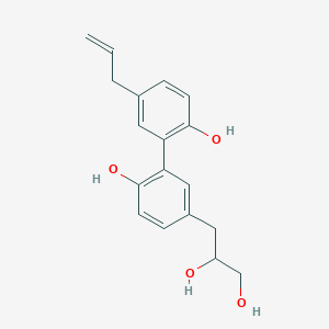 molecular formula C18H20O4 B1368156 木兰木脂素 A CAS No. 93673-81-5