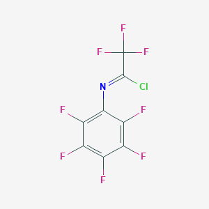 molecular formula C8ClF8N B13681565 2,2,2-Trifluoro-N-(perfluorophenyl)acetimidoyl Chloride 