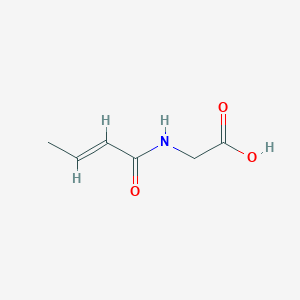 molecular formula C6H9NO3 B1368162 巴豆酰甘氨酸 CAS No. 71428-89-2