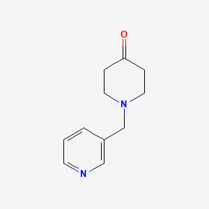 molecular formula C11H14N2O B1368170 1-((吡啶-3-基)甲基)哌啶-4-酮 CAS No. 41661-57-8