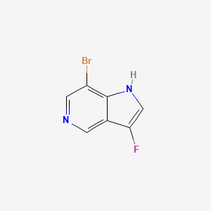 molecular formula C7H4BrFN2 B13681746 7-Bromo-3-fluoro-1H-pyrrolo[3,2-c]pyridine 