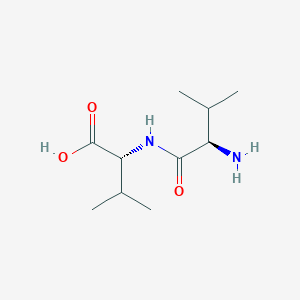 molecular formula C10H20N2O3 B1368175 (2R)-2-[[(2R)-2-氨基-3-甲基丁酰基]氨基]-3-甲基丁酸 CAS No. 62653-78-5