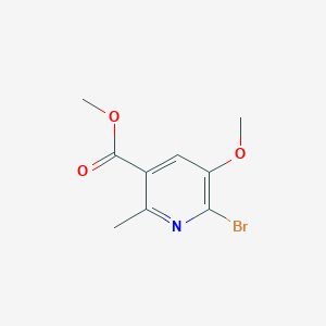 molecular formula C9H10BrNO3 B13681768 Methyl 6-bromo-5-methoxy-2-methylnicotinate 