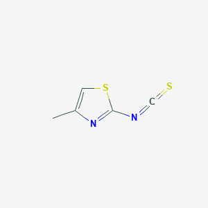 molecular formula C5H4N2S2 B13681775 2-Isothiocyanato-4-methylthiazole 