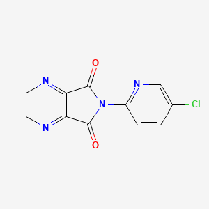 molecular formula C11H5ClN4O2 B1368180 6-(5-氯-2-吡啶基)-5H-吡咯并[3,4-b]吡嗪-5,7(6H)-二酮 CAS No. 43200-82-4