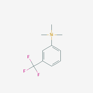 molecular formula C10H13F3Si B13681801 Trimethyl(3-(trifluoromethyl)phenyl)silane CAS No. 4405-40-7