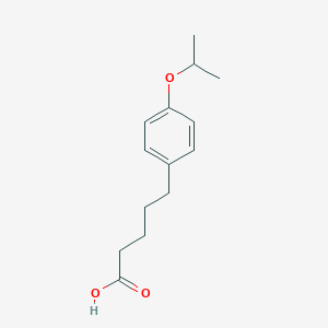 molecular formula C14H20O3 B13681810 5-(4-Isopropoxyphenyl)pentanoic Acid 