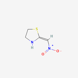 molecular formula C4H6N2O2S B1368182 2-(ニトロメチレン)チアゾリジン CAS No. 66357-40-2