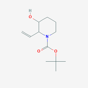 molecular formula C12H21NO3 B13681824 (2R,3S)-1-Boc-3-hydroxy-2-vinylpiperidine 