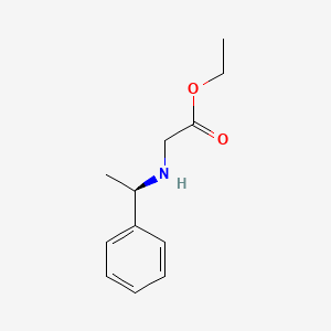 molecular formula C12H17NO2 B1368183 乙酸(R)-[(1-苯乙基)氨基]乙酯 CAS No. 66512-37-6
