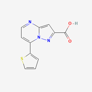 B1368187 7-Thiophen-2-yl-pyrazolo[1,5-a]pyrimidine-2-carboxylic acid CAS No. 869949-97-3