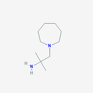 molecular formula C10H22N2 B1368190 1-(氮杂环戊-1-基)-2-甲基丙烷-2-胺 CAS No. 21404-91-1