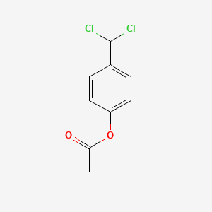 molecular formula C9H8Cl2O2 B13682035 4-(Dichloromethyl)phenyl Acetate 