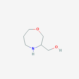 molecular formula C6H13NO2 B13682058 (1,4-Oxazepan-3-YL)methanol 