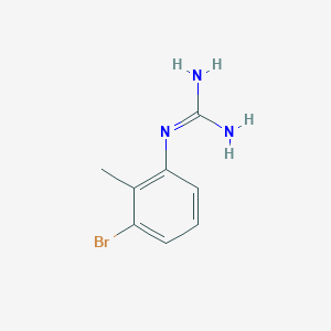 molecular formula C8H10BrN3 B13682089 1-(3-Bromo-2-methylphenyl)guanidine 