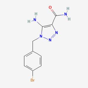 molecular formula C10H10BrN5O B1368210 5-amino-1-(4-bromobenzyl)-1H-1,2,3-triazole-4-carboxamide CAS No. 886362-30-7