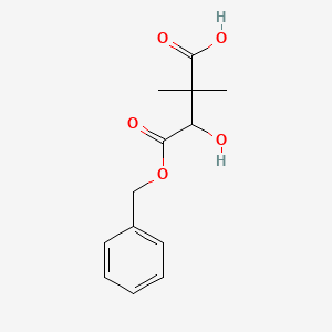 molecular formula C13H16O5 B13682106 4-(Benzyloxy)-3-hydroxy-2,2-dimethyl-4-oxobutanoic Acid 