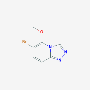 molecular formula C7H6BrN3O B13682116 6-Bromo-5-methoxy-[1,2,4]triazolo[4,3-a]pyridine 