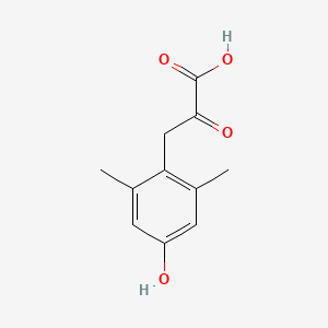 molecular formula C11H12O4 B13682123 3-(4-Hydroxy-2,6-dimethylphenyl)-2-oxopropanoic acid 