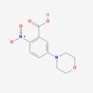 molecular formula C11H12N2O5 B1368214 5-(Morpholin-4-yl)-2-nitrobenzoic acid CAS No. 153437-51-5