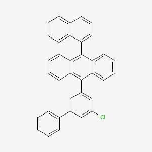 molecular formula C36H23Cl B13682155 9-(5-Chloro-3-biphenylyl)-10-(1-naphthyl)anthracene 