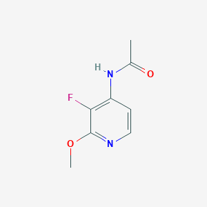 molecular formula C8H9FN2O2 B13682170 N-(3-Fluoro-2-methoxypyridin-4-yl)acetamide 