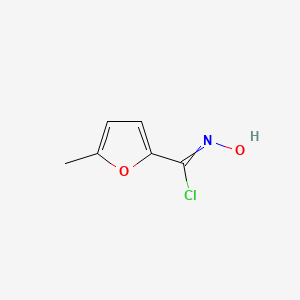 molecular formula C6H6ClNO2 B13682184 N-Hydroxy-5-methylfuran-2-carbimidoyl Chloride 