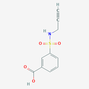 molecular formula C10H9NO4S B1368223 3-[(丙-2-炔氨基)磺酰基]苯甲酸 CAS No. 868238-01-1