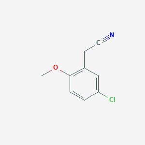 molecular formula C9H8ClNO B1368238 (5-氯-2-甲氧基苯基)乙腈 CAS No. 7048-38-6