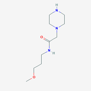 molecular formula C10H21N3O2 B1368239 N-(3-methoxypropyl)-2-piperazin-1-ylacetamide CAS No. 871217-92-4