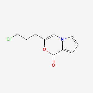 molecular formula C10H10ClNO2 B1368256 3-(3-chloropropyl)-1H-pyrrolo[2,1-c][1,4]oxazin-1-one 