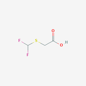 molecular formula C3H4F2O2S B1368261 Difluoromethylthio acetic acid 