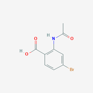 molecular formula C9H8BrNO3 B1368262 4-Bromo-2-acetamidobenzoic acid CAS No. 101861-53-4