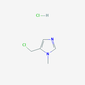 molecular formula C5H8Cl2N2 B1368263 5-(Chloromethyl)-1-methyl-1H-imidazole hydrochloride CAS No. 90773-41-4