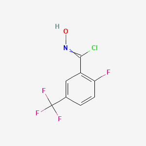 2-fluoro-5-trifluoromethyl-N-hydroxybenzenecarboximidoyl chloride