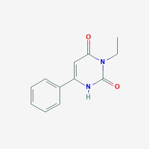 molecular formula C12H12N2O2 B1368266 3-Ethyl-6-phenyl-1,2,3,4-tetrahydropyrimidine-2,4-dione 